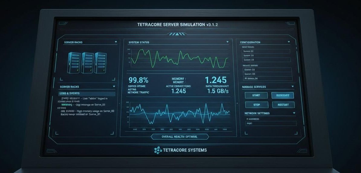 Tetracore Server Simulation